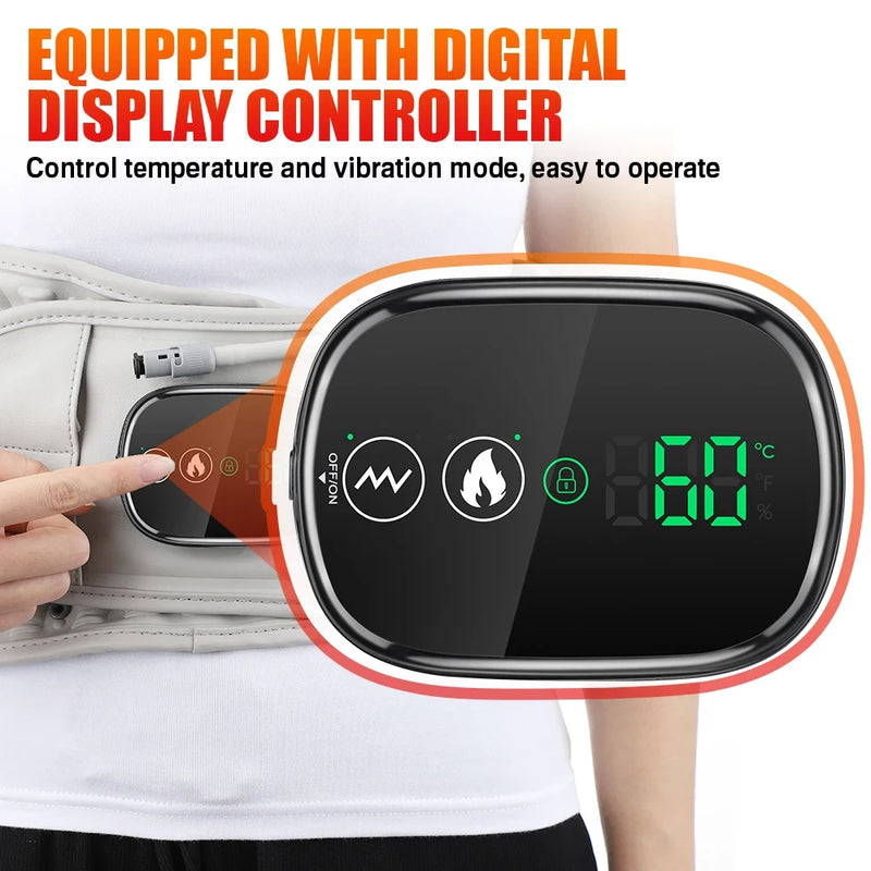 Inflatable Vibration Massage Lumbar Support Belt