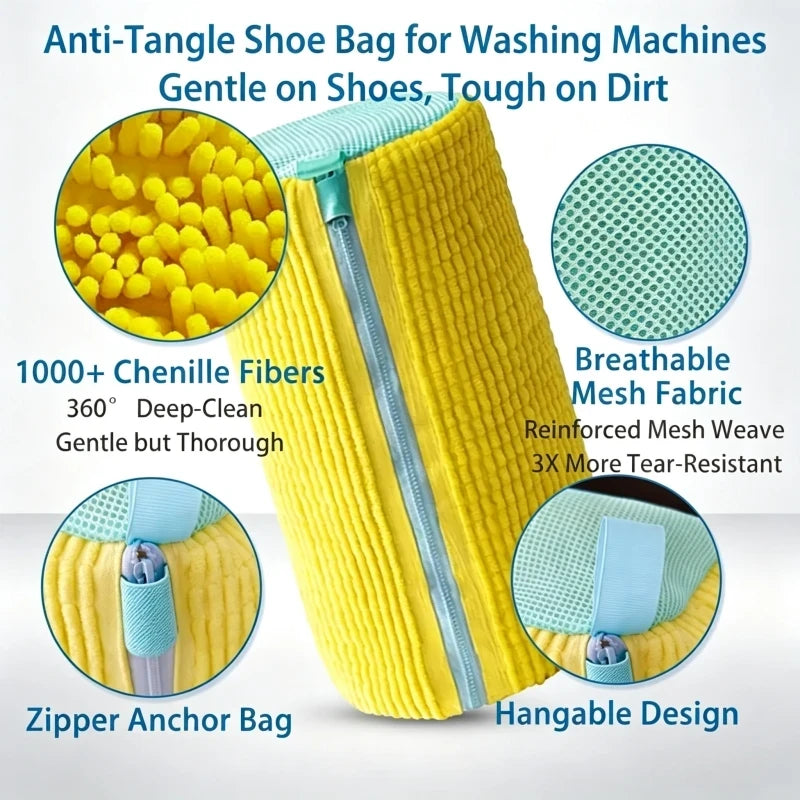 Shoe Washing Bag and Brush Set